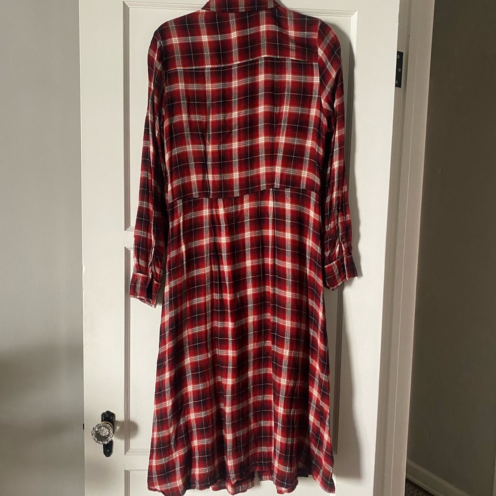 Universal Thread Plaid Flannel Duster, S - image 2